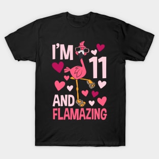 I'm 11 And Flamazing Flamingo T-Shirt